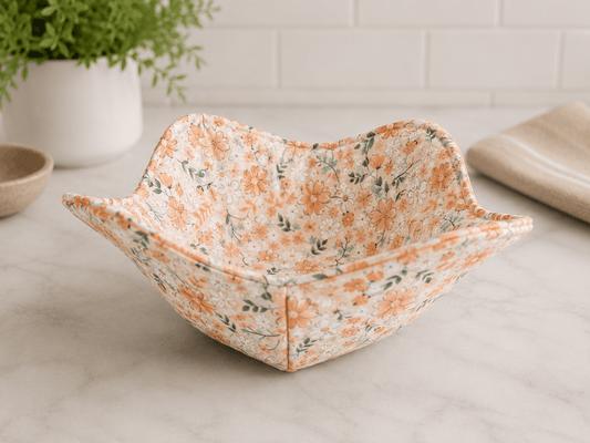 Floral Microwave Bowl Cozies - Lucky Elefant Designs