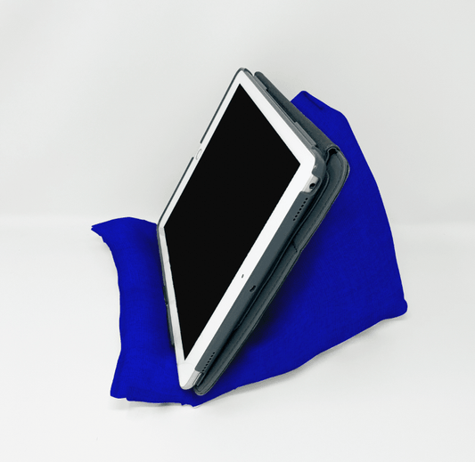 Blue Solid Pillow Stand - Lucky Elefant Designs