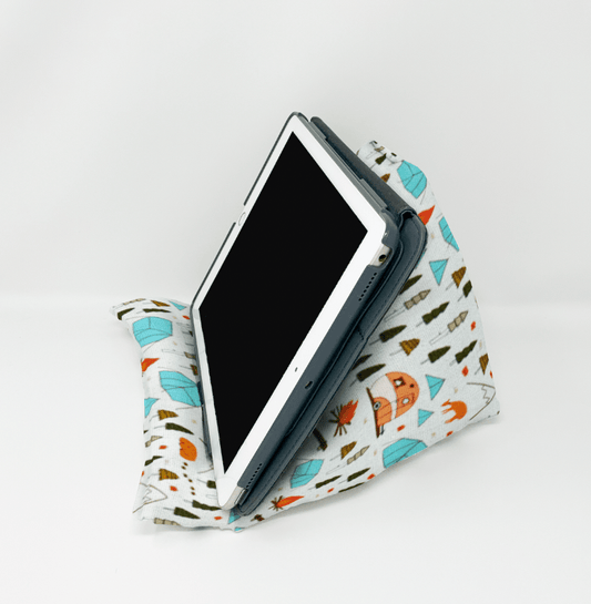 White Camping Pillow Stand - Lucky Elefant Designs