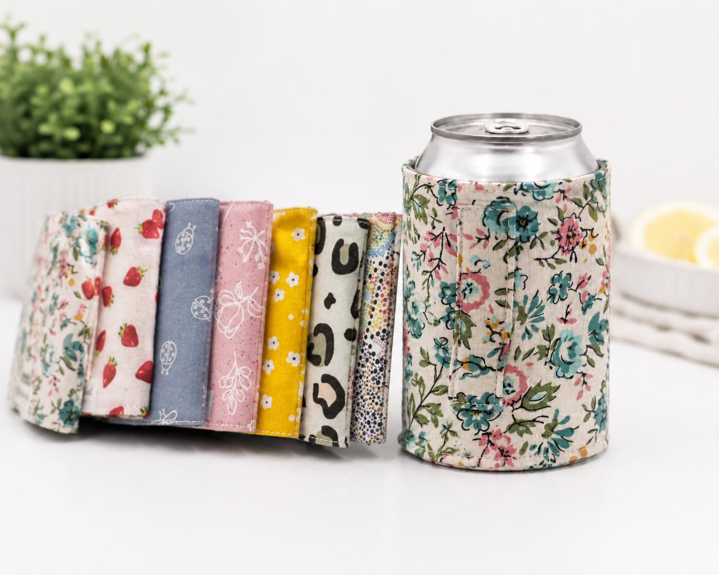 Adjustable Fabric Can Cozy