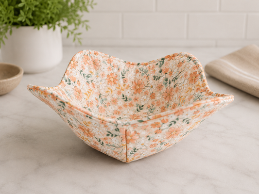 Floral Microwave Bowl Cozies