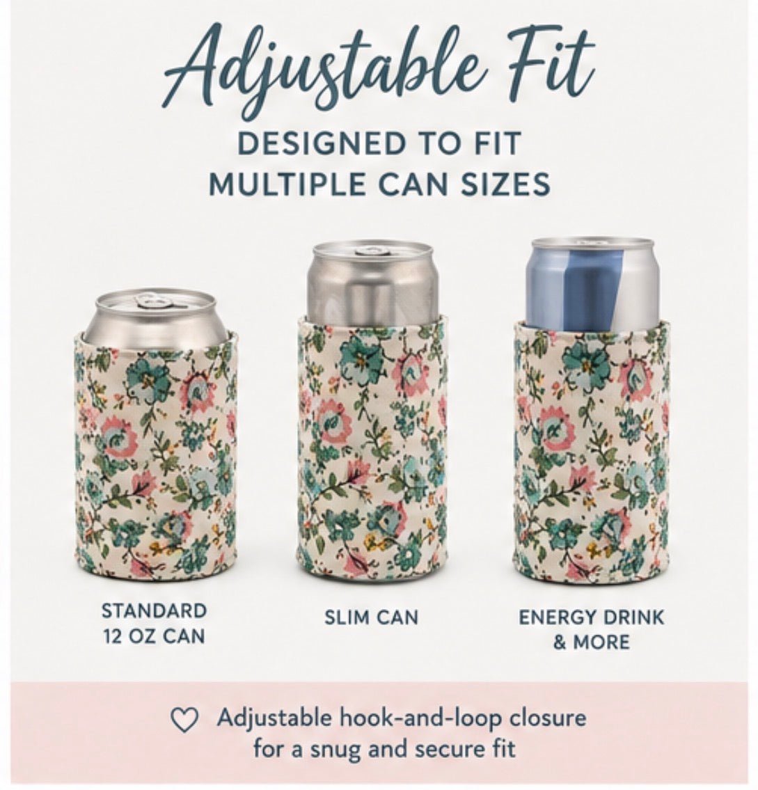 Adjustable Fabric Can Cozy - Lucky Elefant Designs