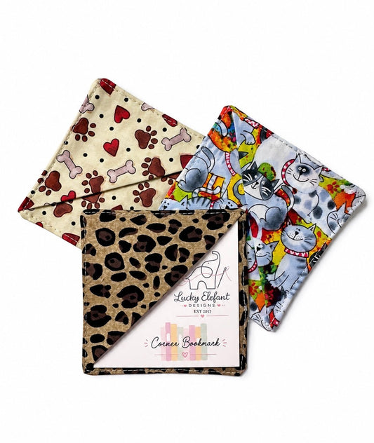 Animal Print Corner Bookmarks - Lucky Elefant Designs