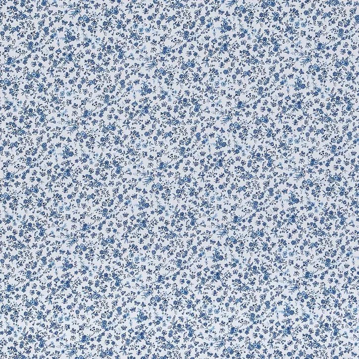 Blue floral fabric
