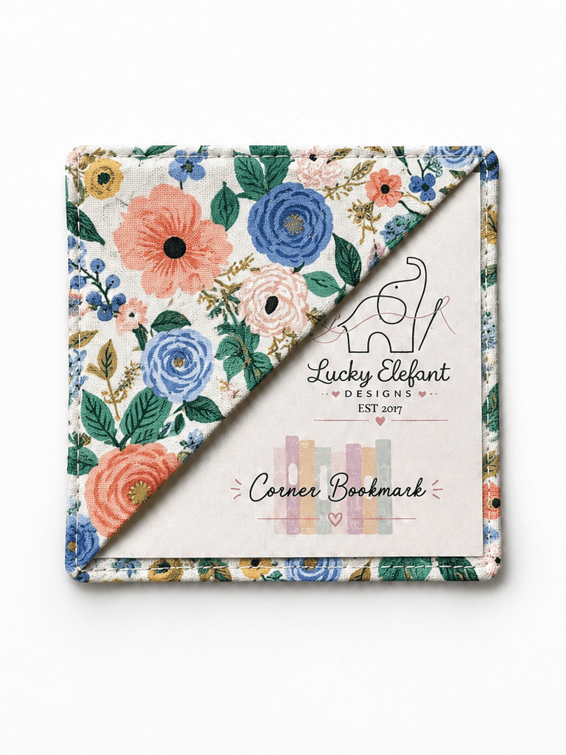 Floral Corner Bookmarks - Lucky Elefant Designs