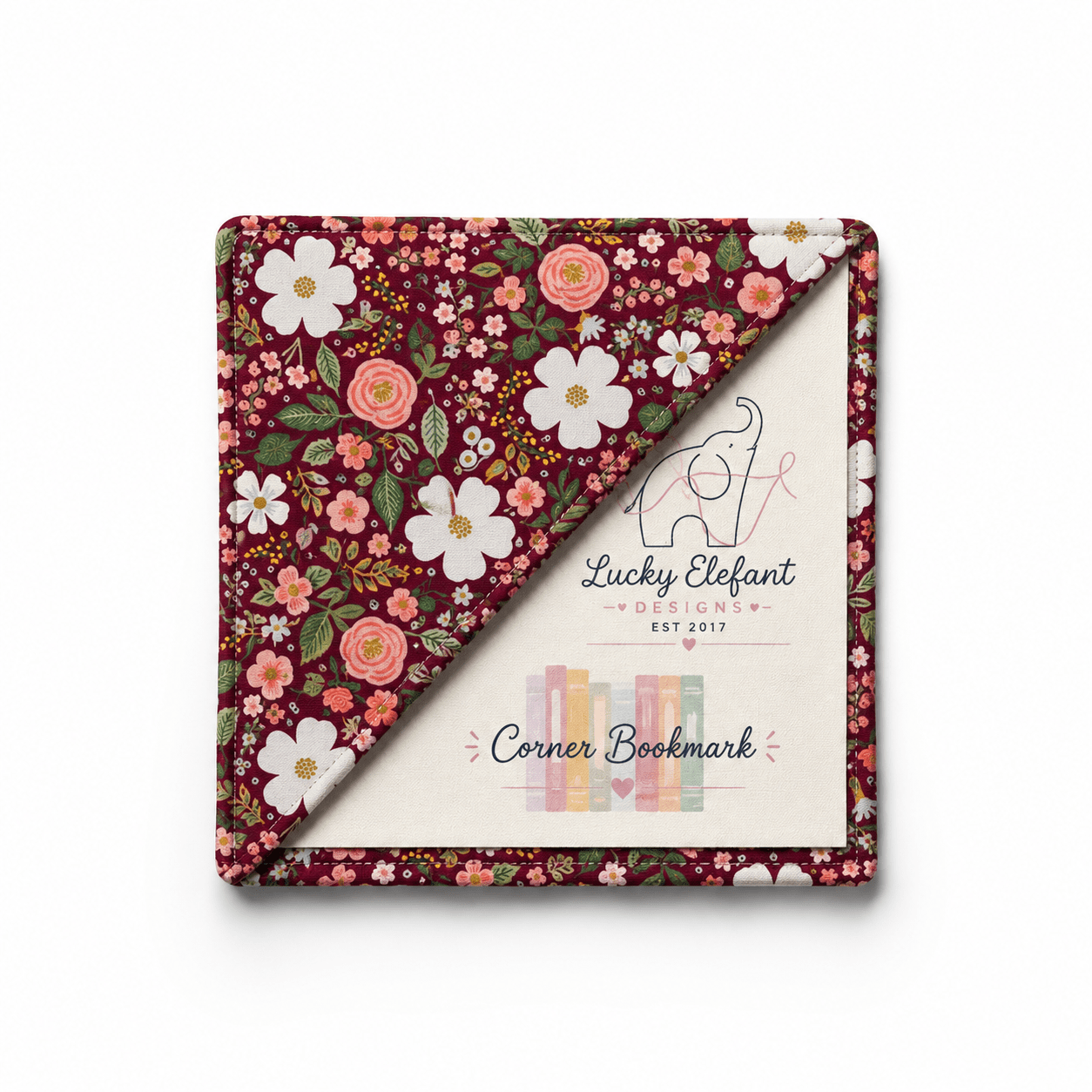 Floral Corner Bookmarks - Lucky Elefant Designs