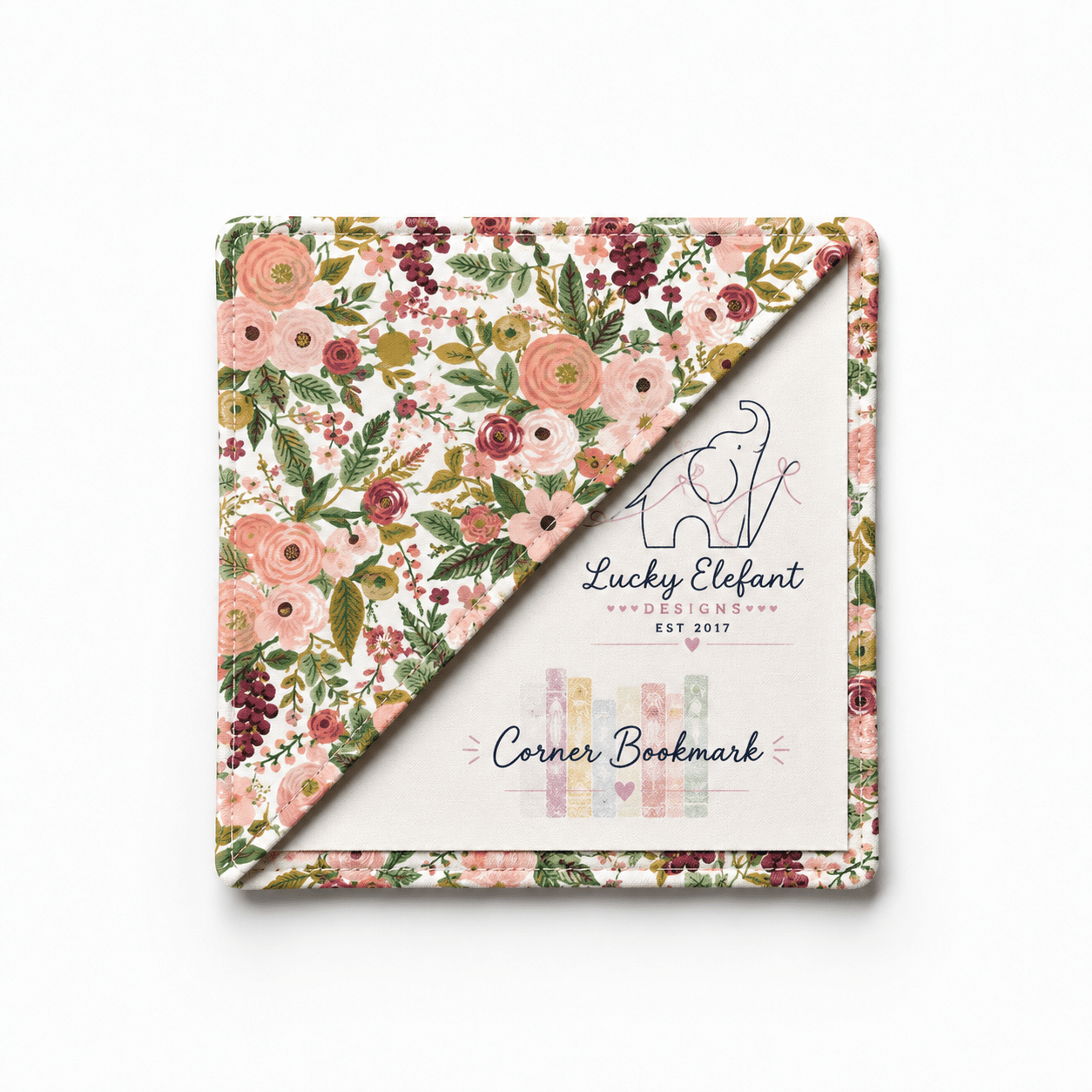 Floral Corner Bookmarks - Lucky Elefant Designs