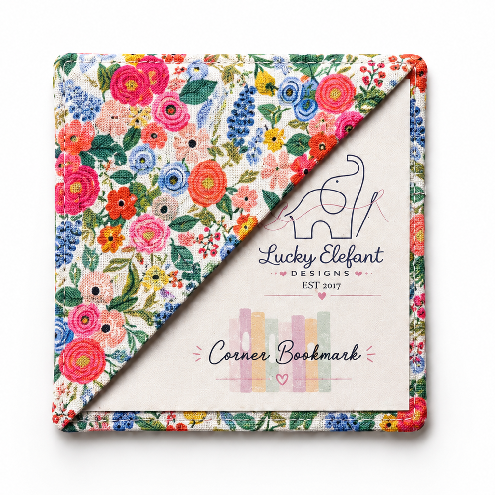 Floral Corner Bookmarks - Lucky Elefant Designs