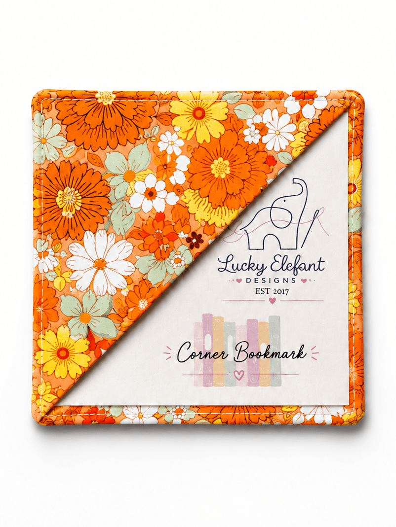 Floral Corner Bookmarks - Lucky Elefant Designs