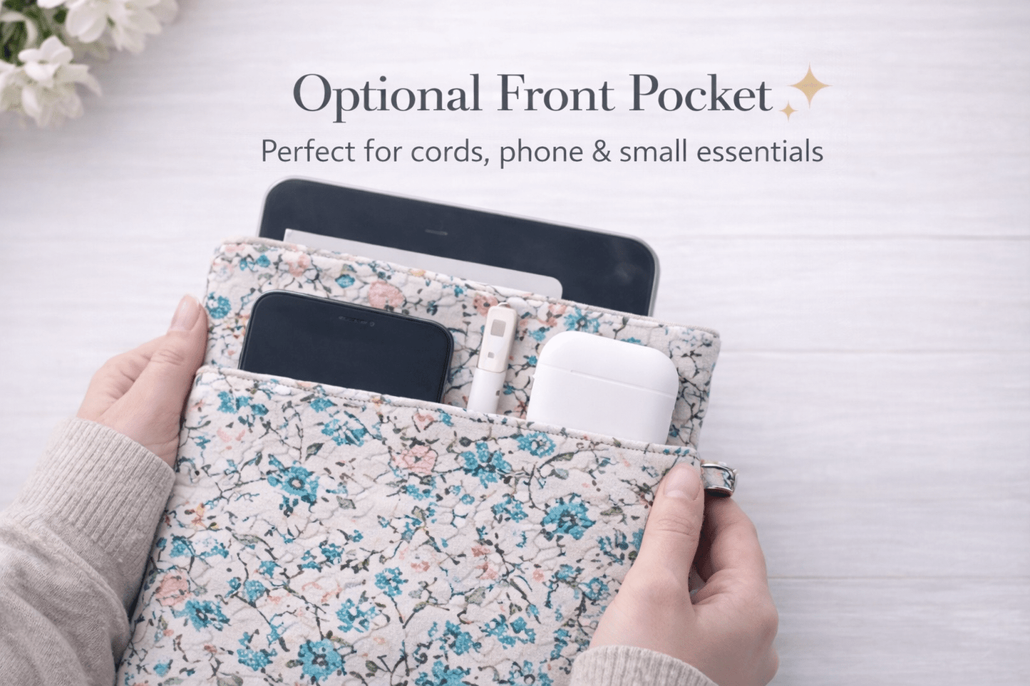 Quilted Kindle & Book Sleeve with Button Closure – Monkey Print Padded Case - Lucky Elefant Designs
