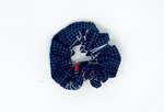 Load image into Gallery viewer, Black Heartbeat Nursing Scrunchie
