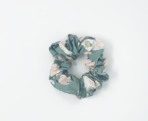 Olive Floral Scrunchie