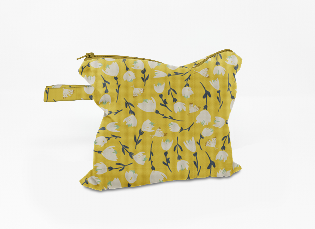 Yellow Floral Wet Dry Bag