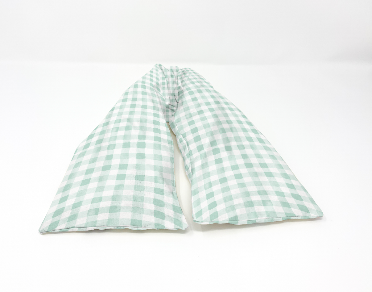 Green Plaid Heating Pad