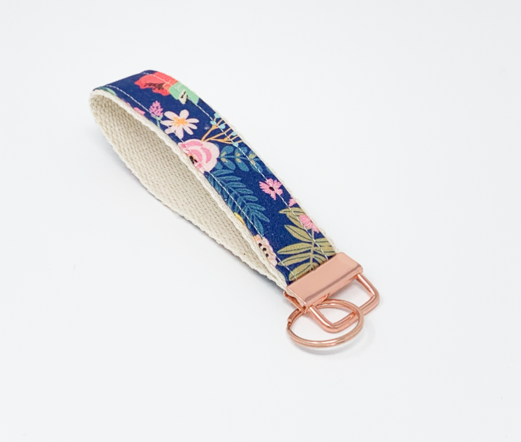 Blue Rainforest Key Fob Wristlet