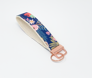 Blue Rainforest Key Fob Wristlet