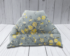 Gray Yellow Floral  Pillow Stand