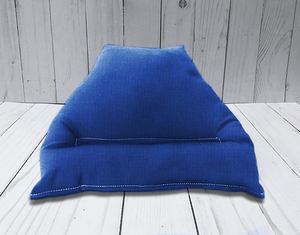 Blue Solid Pillow Stand