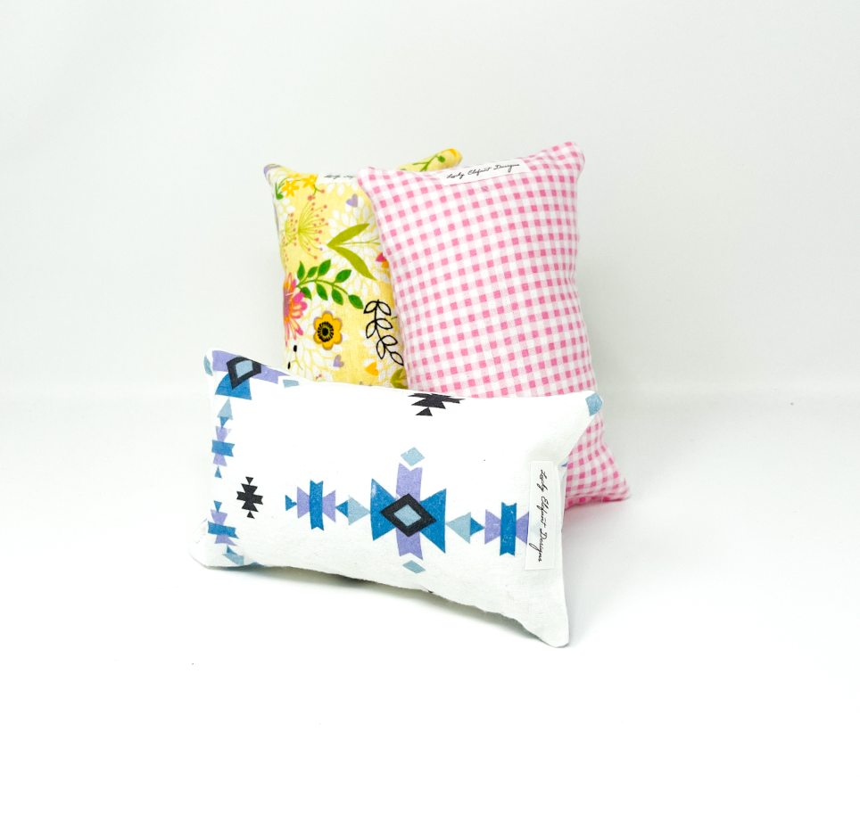 Pink Floral Port Seatbelt Pillow