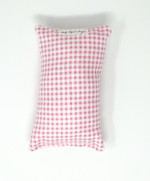 Load image into Gallery viewer, Flannel Pink Gingham Port Seatbelt Pillow
