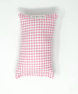 Flannel Pink Gingham Port Seatbelt Pillow