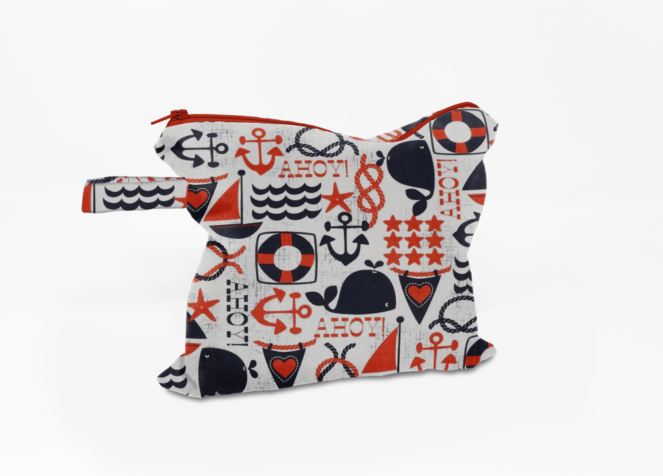 Ahoy Matey Wet Dry Bag - Lucky Elefant Designs