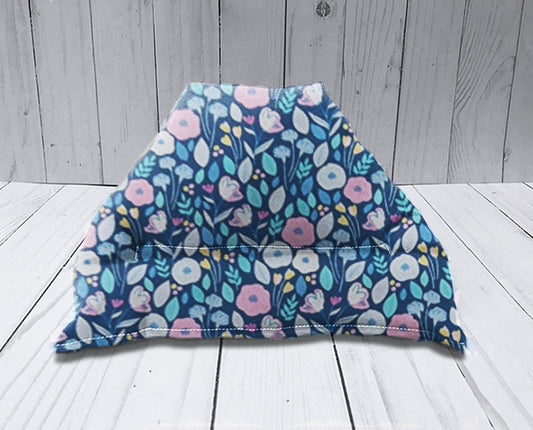 Blue Floral Pillow Stand - Lucky Elefant Designs
