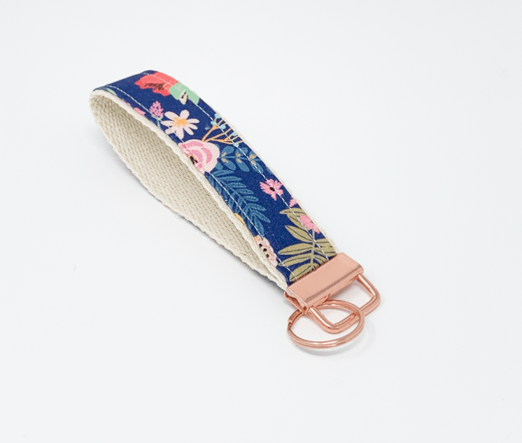 Blue Rainforest Key Fob Wristlet - Lucky Elefant Designs