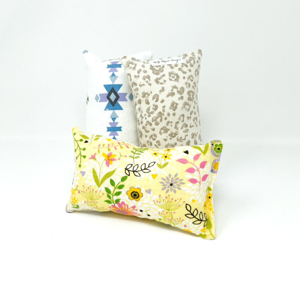 Chemo port pillows in floral and neutral designs offering gentle cushioning and everyday comfort