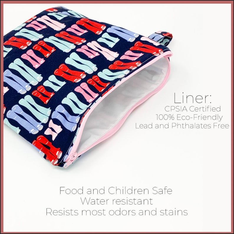 Coral Wet Dry Bag - Lucky Elefant Designs