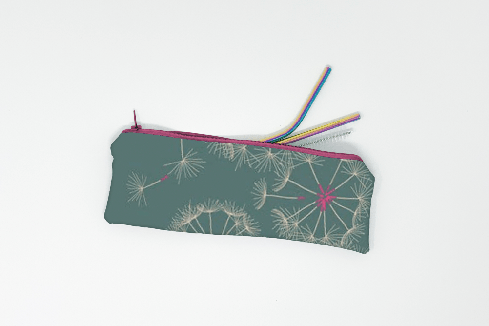 Dandelion Straw Pouch - Lucky Elefant Designs