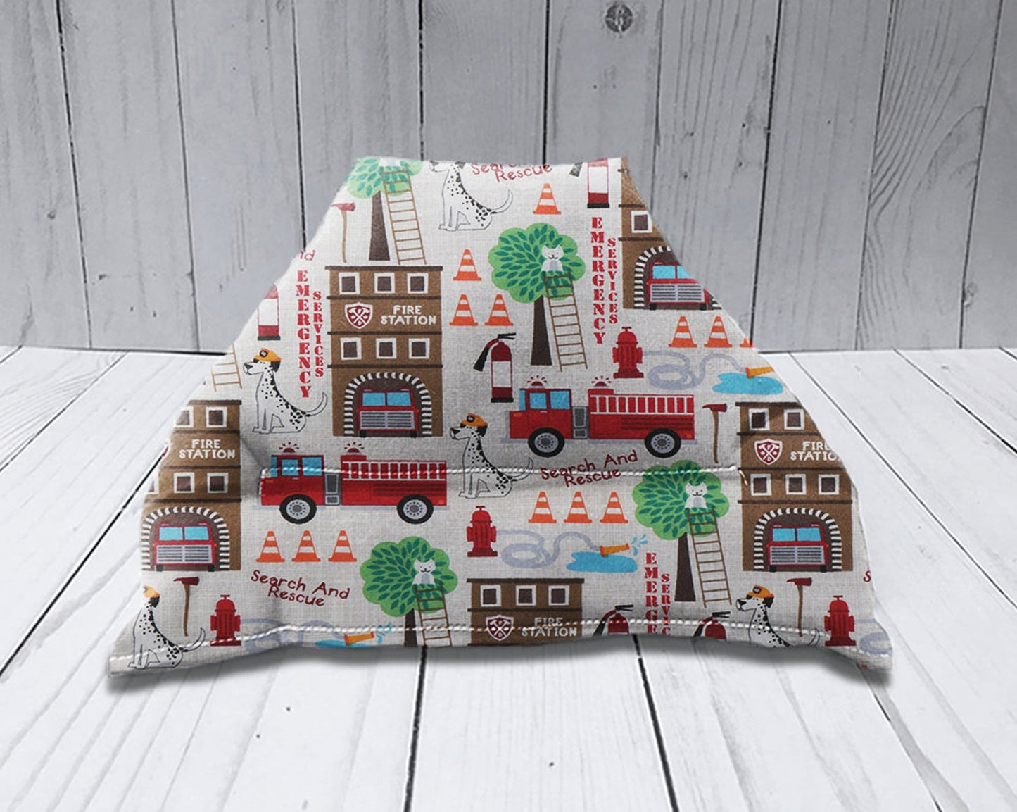 Fire Truck Pillow Stand - Lucky Elefant Designs