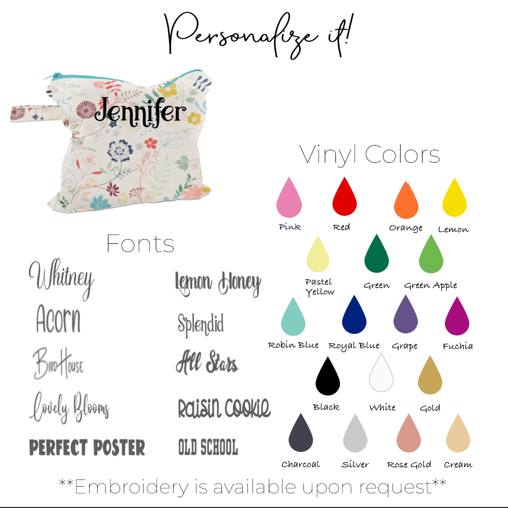 Green Plaid Wet Dry Bag - Lucky Elefant Designs