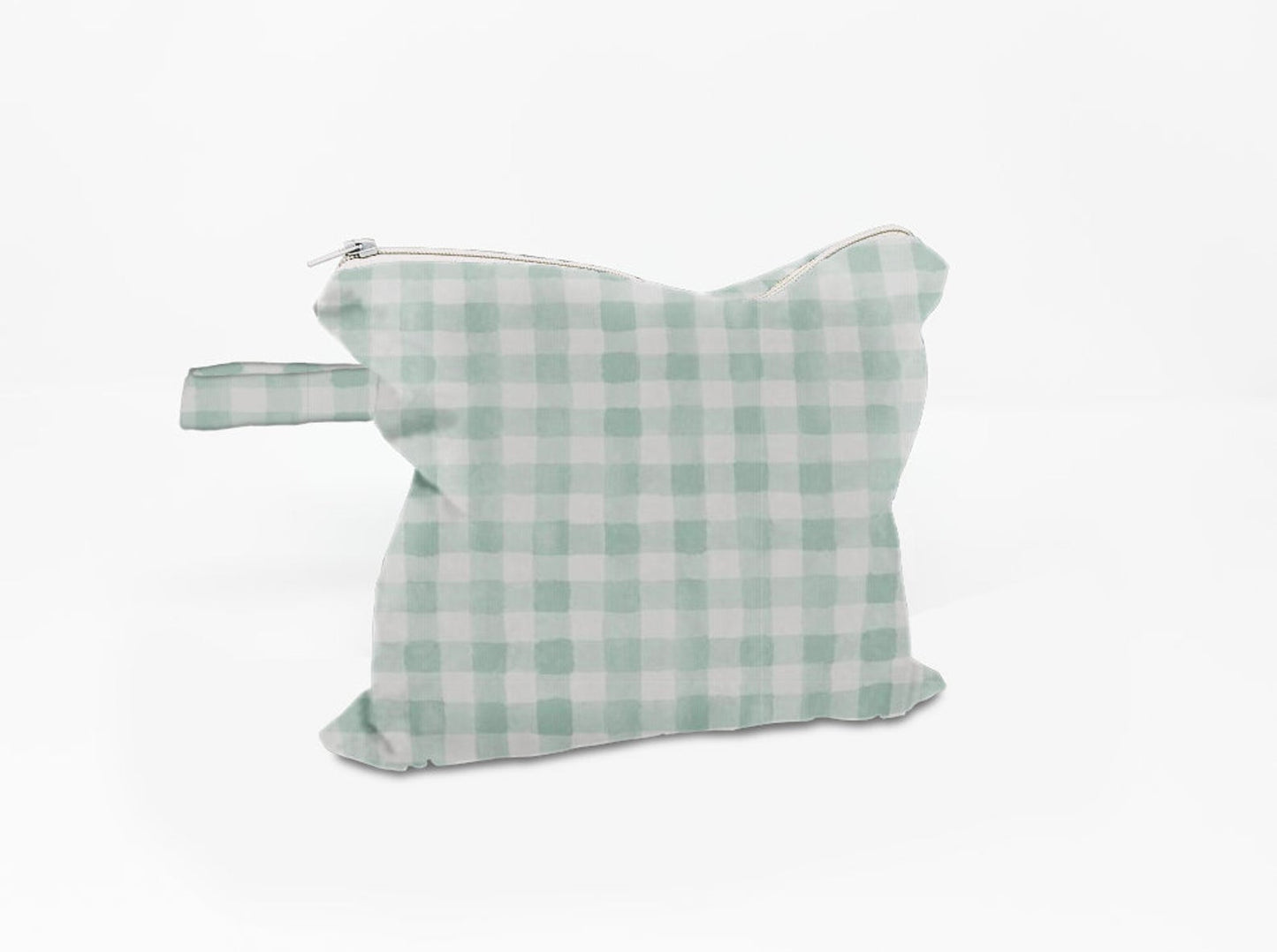 Green Plaid Wet Dry Bag - Lucky Elefant Designs
