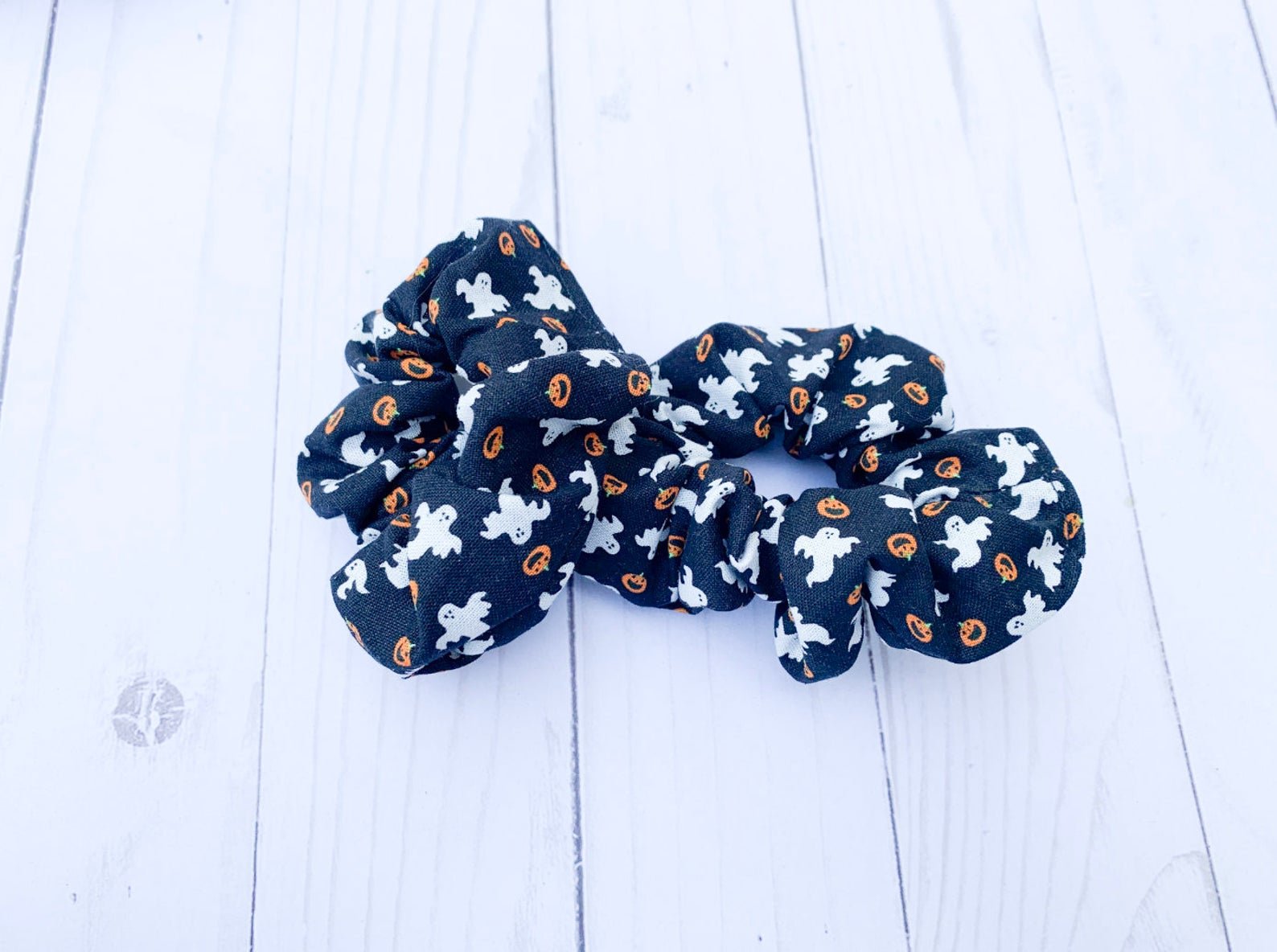 Halloween Ghost Scrunchie - Lucky Elefant Designs