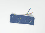 Load image into Gallery viewer, Blue Watercolor Dot Straw Pouch
