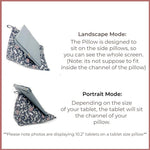 Load image into Gallery viewer, Gold Blue Floral Pillow Stand
