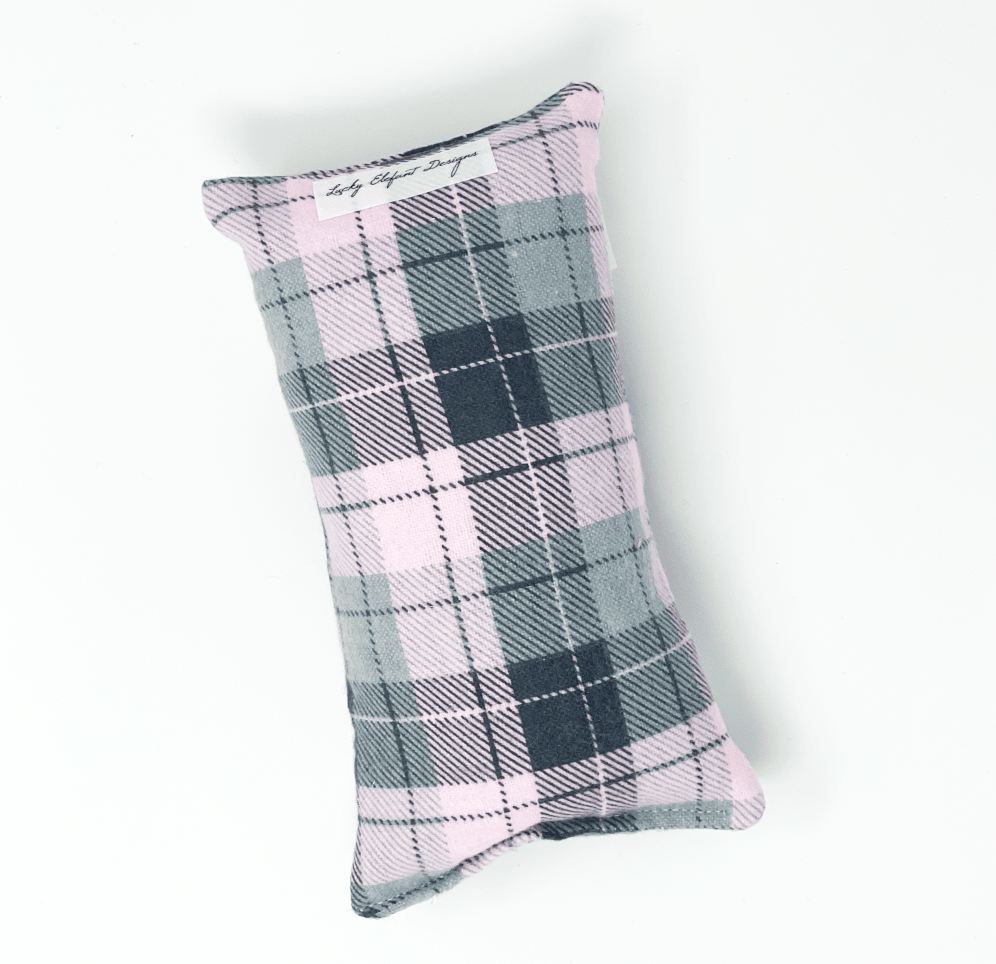 Pink Plaid Port Seatbelt Pillow - Lucky Elefant Designs