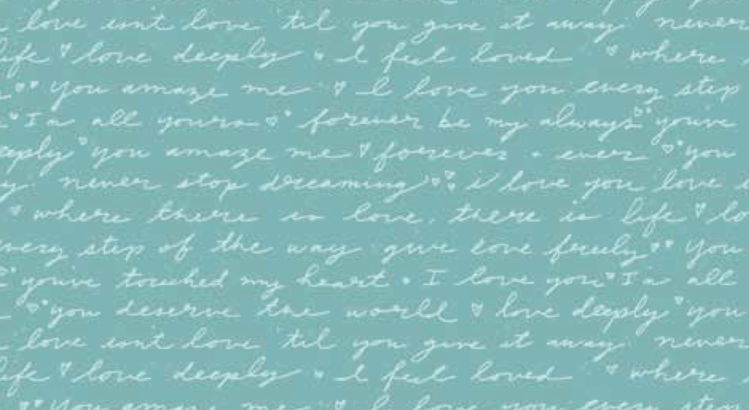 Teal Love Letter Wet Dry Bag - Lucky Elefant Designs