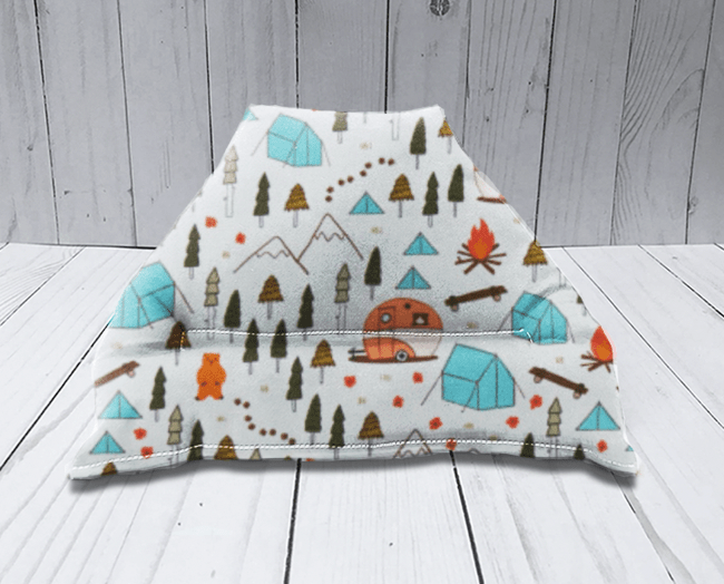 White Camping Pillow Stand - Lucky Elefant Designs